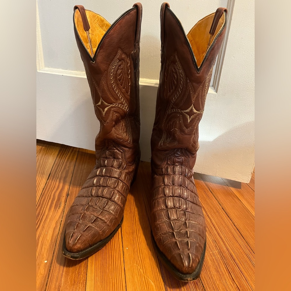 Custom Crocodile cowboy boots